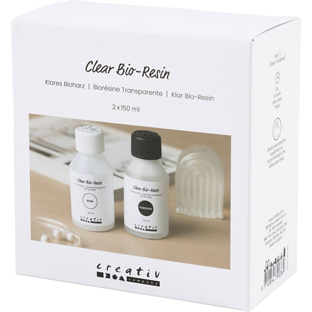 Creativ Company transparentes Bioharz, klar, 2x150 ml 1 Box