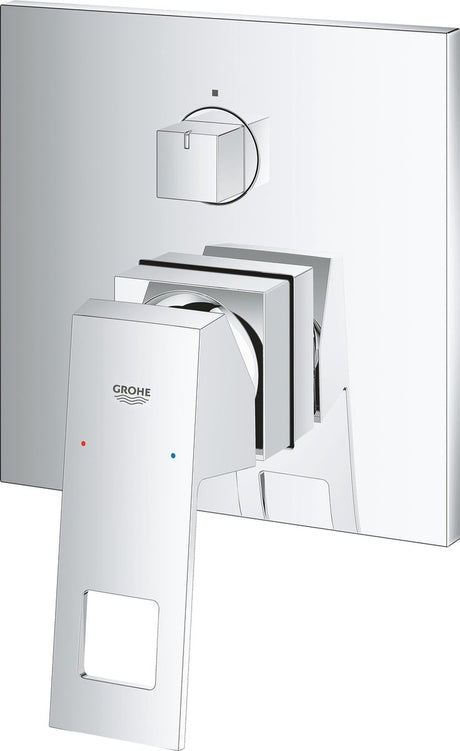 Grohe Eurocube Einbau-Duscharmatur - Aufbaudetail - 3-Wege-Umschaltung - mit Badoption - Chrom