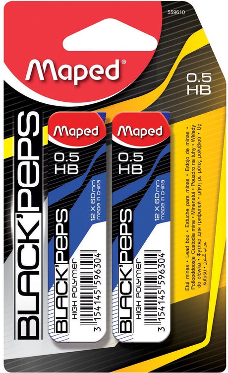 Maped Office Maped Druckbleistift-Nachfüllung HB, 2er-Blister