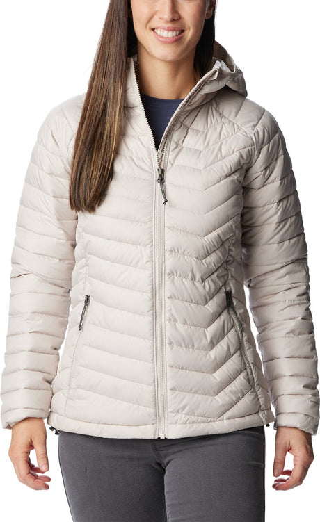 Columbia Powder Lite™ Kapuzenjacke – Damenjacke – wattierte Pufferjacke mit Kapuze – Größe M – Braun