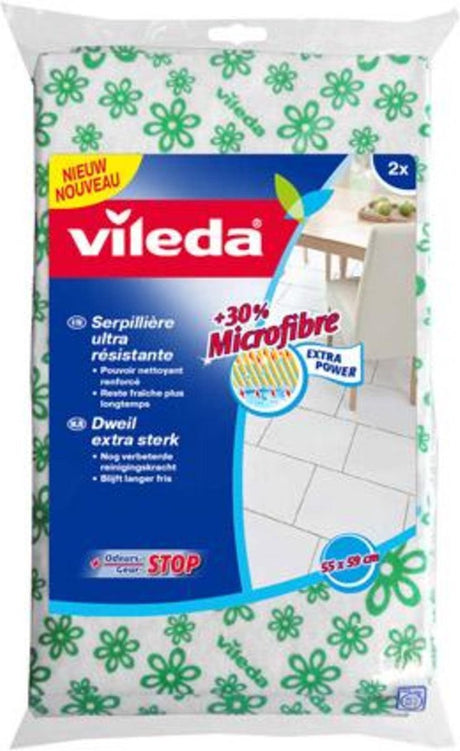 Vileda Tücher, Schwämme, original grüner Mopp, 2 Stück