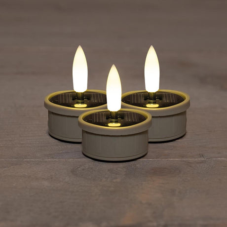 Anna's Collection Solar-Teelicht Sand 3D-Docht-Set a 3