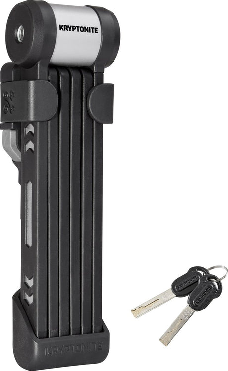 Kryptonite Kryptolok 610 S Faltschloss mit Halterung – Faltfahrradschloss – 100 cm lang – Schwarz