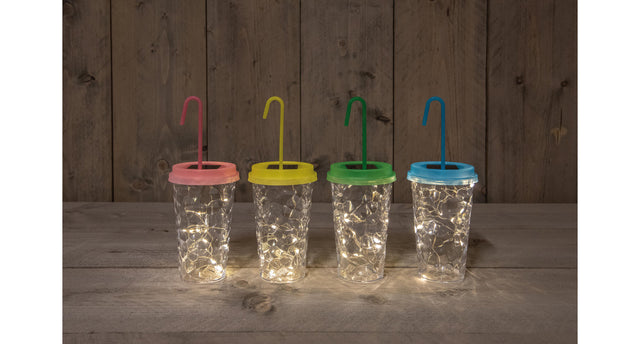 Solar beker 9x24cm 4 assortie