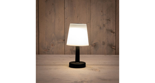 Solar tafellamp 12x12x23cm led warm wit