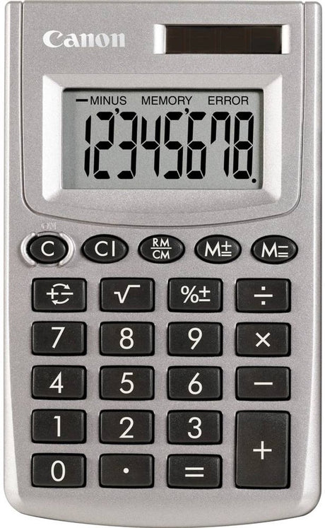 Canon LS-270L Taschenrechner silber Anzahl der Anzeigepositionen: 8 solarbetrieben, batteriebetrieben (B x H x T)