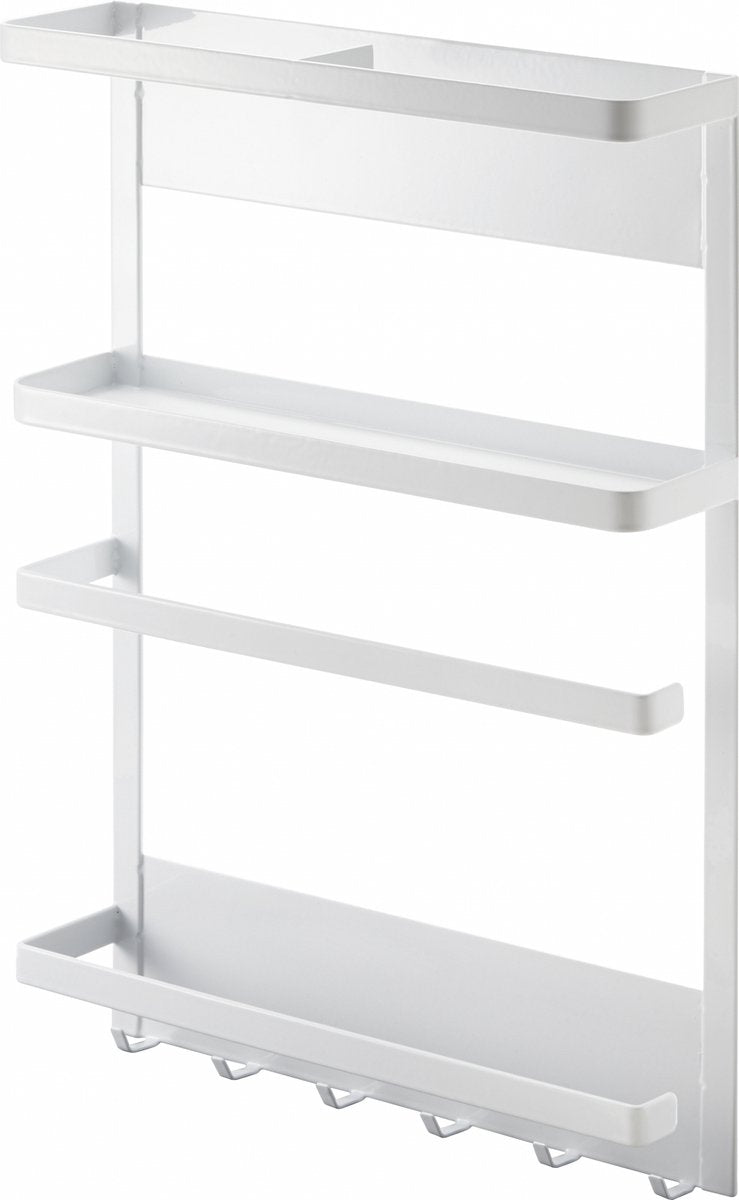 Yamazaki magnetischer Küchenregal-Kühlschrank – Turm – weiß