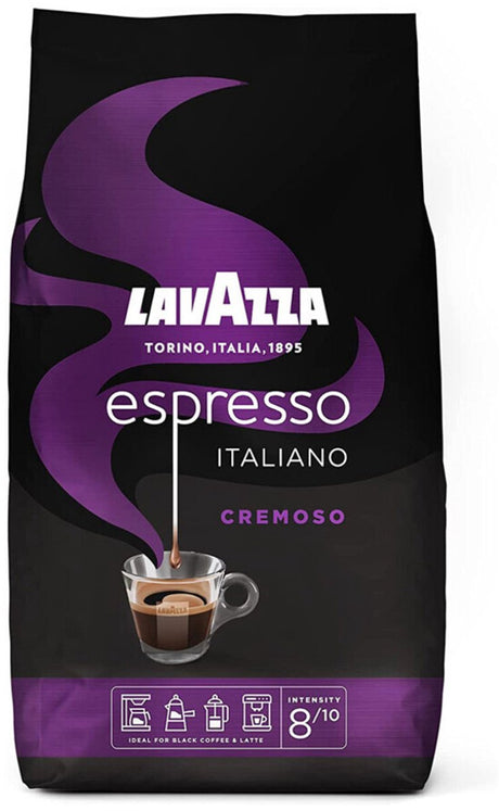 Lavazza Espresso Italiano Cremoso Kaffeebohnen – Intensität 8 10 – 1 kg