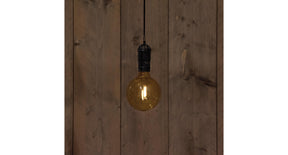Solar retro lamp zwart 10x19,5cm