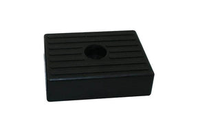 Rubber boottrailer kussen 130x100mm zwart