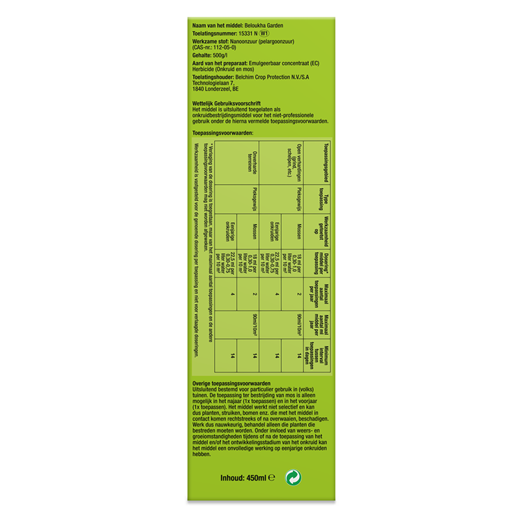Schützen Sie den Garten Beloukha Garden 450ml