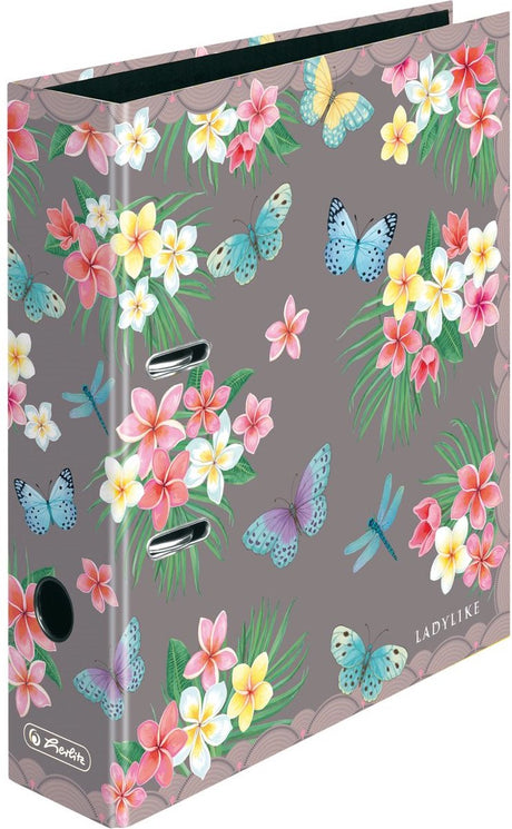 Herlitz Ordner Max.File A4 8cm Ladylike Butrfl.
