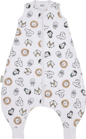 Meyco Baby Animal Baby Sommer-Schlafoverall-Pullover – mehrfarbig – 92 cm – 0,5 Tog