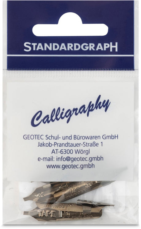 Standardgraph - kalligrafiepunten - italic 1.5 mm met inktreservoir set à 5 stuks - sg-hi-705-15