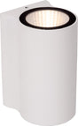 Lucide akra - wandlamp binnen buiten - led - 1x6w 2700k - ip54 - wit
