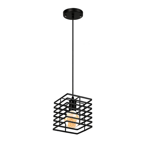 Homestyle Pro MK015-B Industrie-Hängelampe 15 x 18 cm, schwarzes Metall