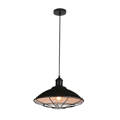 Homestyle Pro MK106-BB Industrielle Hängelampe 40x25 cm Schwarz-Weiß-Metall