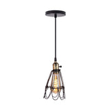 Homestyle Pro Homestyle MK006-B Industrielle Hängelampe 19x23 cm Schwarz Metall