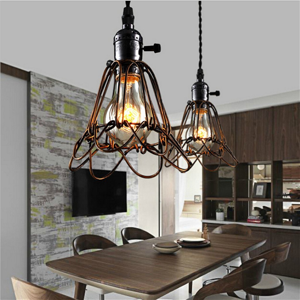 Homestyle Pro Homestyle MK006-B Industrielle Hängelampe 19x23 cm Schwarz Metall