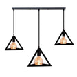 Homestyle Pro MK018-B Industrielle Pyramiden-Hängelampen aus schwarzem Metall