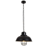 Homestyle Pro MK107-BB Industrie-Hängelampe 33 x 26 cm, schwarzes Metall