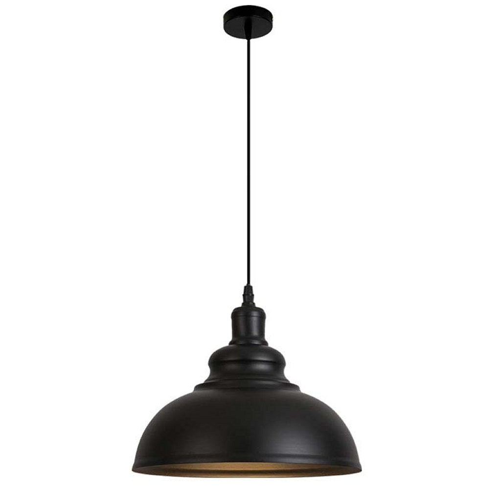 Homestyle pro mk104-bb industrielle Hängelampe 40x30 cm schwarzgoldenes Metall