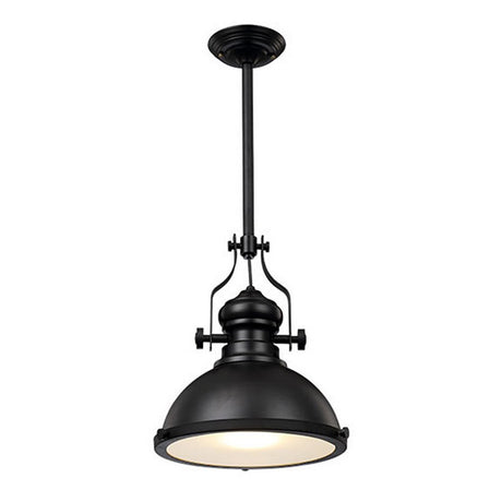 Homestyle Pro MK102-WB Industrielle Hängelampe 32x35 cm Schwarz-Weiß-Metall