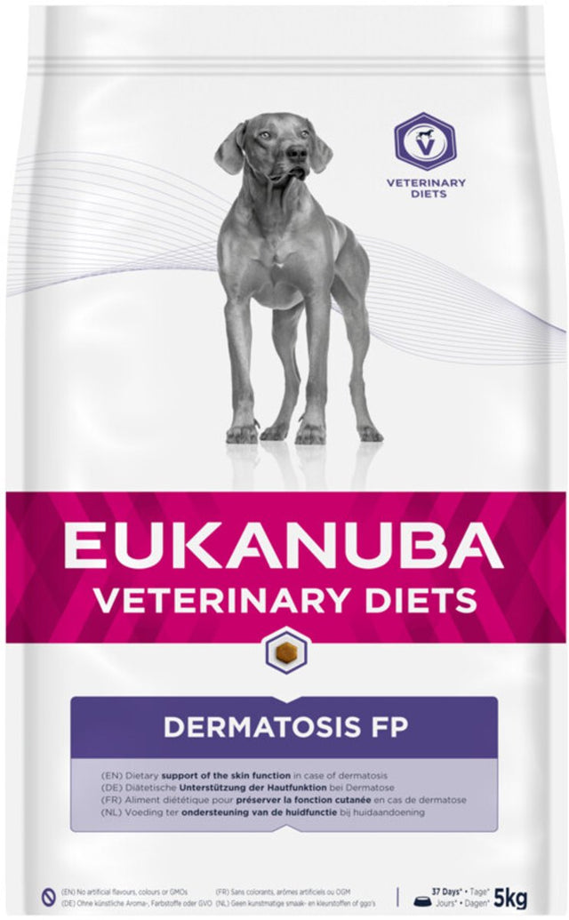 Eukanuba Dermatose-Serie – Trockenfutter für Hunde – 5 kg – reich an Proteinen – hypoallergen