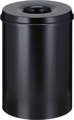 Vepabins papierbak met vlamdover 30liter 33.5cm zwart