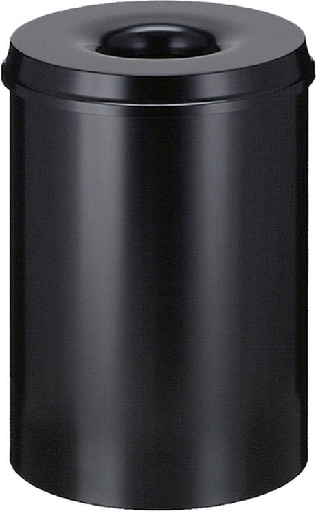 Vepabins papierbak met vlamdover 30liter 33.5cm zwart