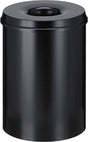Vepabins papierbak met vlamdover 30liter 33.5cm zwart