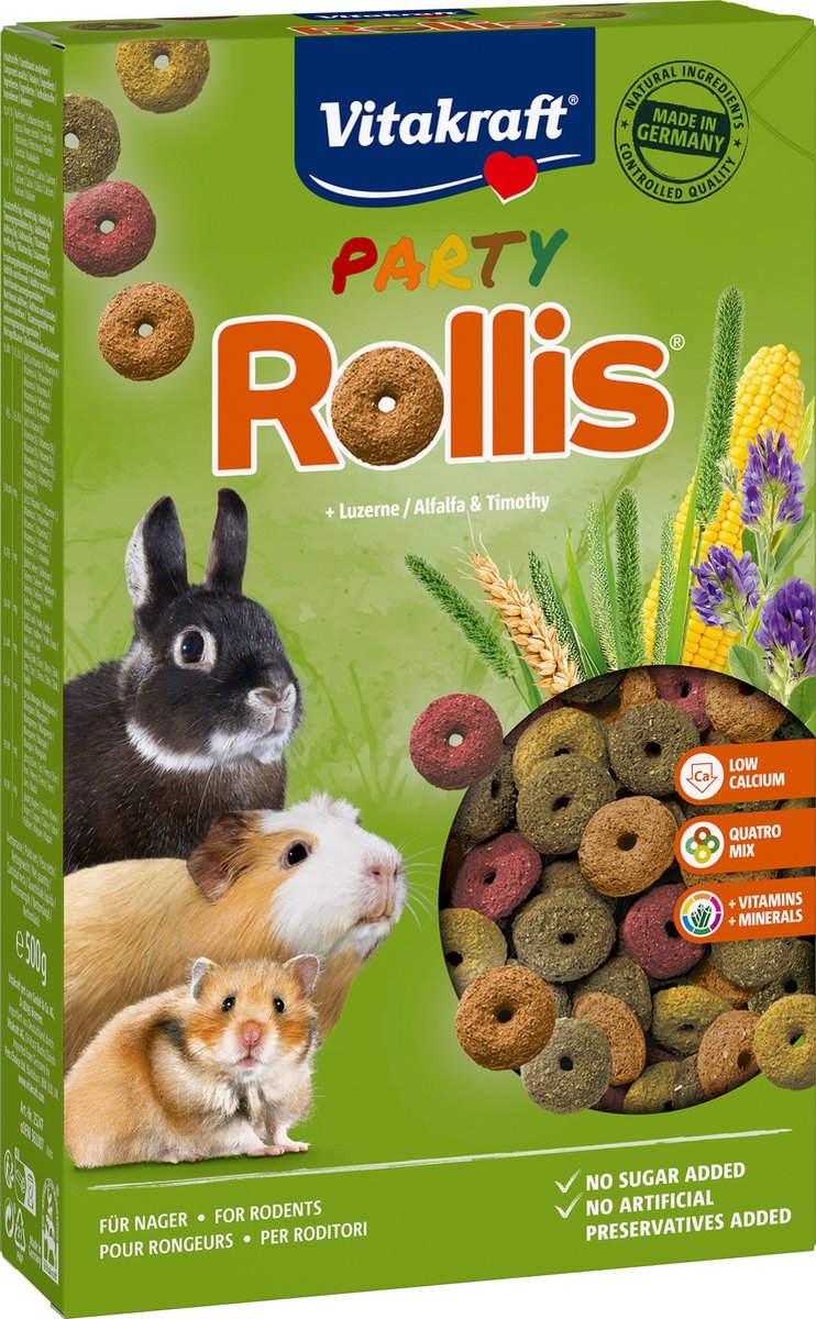 Vitakraft Party-Rollis – Nager-Snacks – 500 Gramm