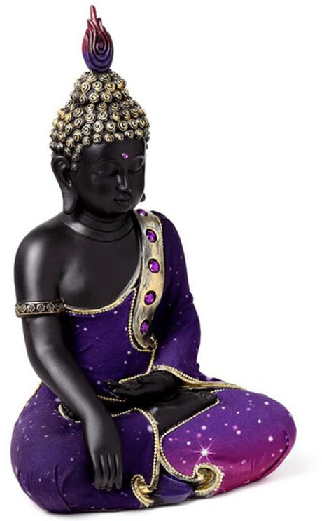Lila schwarze thailändische Buddha-Traummeditation