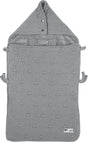 Meyco baby knots voetenzak - grey - 40x82cm