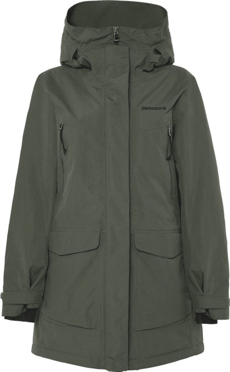 Didriksons felia wns parka dames outdoorjas - deep green 38