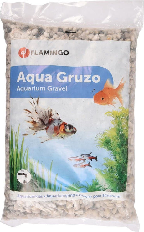 Flamingo aquarium – grind gruzo grof – aquarium grind – grof grind voor aquarium – grijs – 43x27,5x6 cm – 10 kg – europese kwaliteit