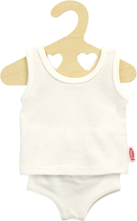 Puppe Underpants und Hemd weiß, 35-45 cm