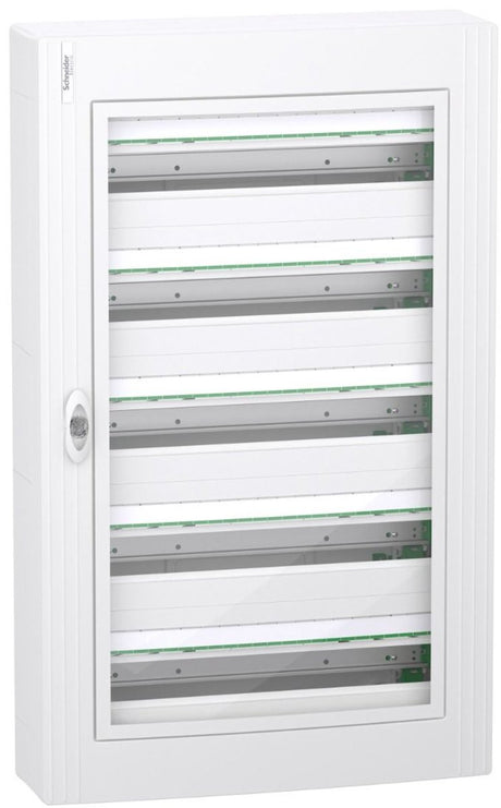 Schneider Electric Prisma-Set leerer Sicherungskasten 5-reihig 120 Module mit transparenter Tür (LVSXM524)