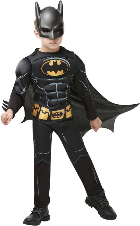 Rubies France – Batman-Luxus-Jungenkostüm mit Maske – 128 140 (9–10 Jahre)