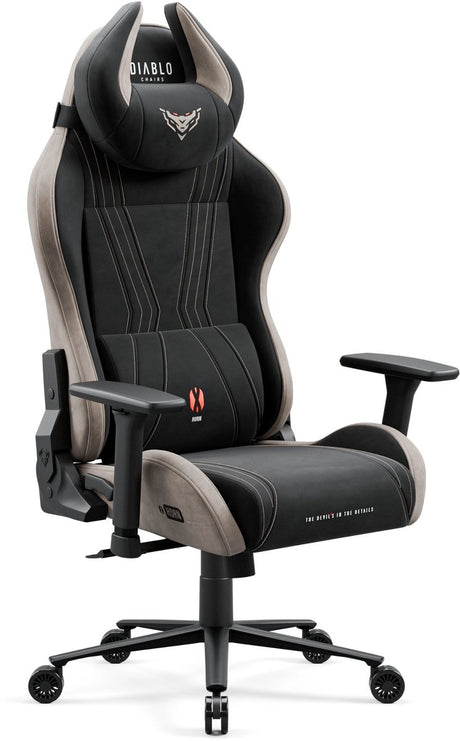 Diablo chairs - gaming stoel x-horn 2.0 bureaustoel verstelbaar - normale maat - zwart grijs