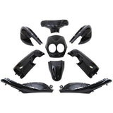 Kantenplattensatz 9-teilig für Yamaha Neos - Baujahr 2008 - 2011 - 2- und 4-Takt-Modell - Metallic-Schwarz