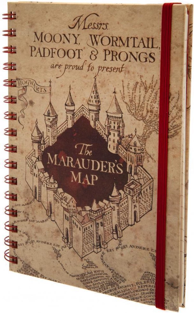 Pyramid International Harry Potter – Die Marauders Karte, A5-Notizbuch mit Spiralbindung