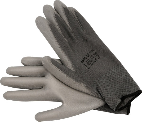 Yato werkhandschoenen nylon grijs 10