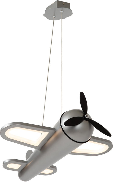 Lucide Breeder - Hängelampe für Kinderzimmer - LED - 1x28w 2500k - Grauguss
