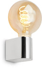 Briloner donga - led retro spiegellamp - spiegelverlichting badkamer - buiten wandlamp - e27 fitting - chroom - 4.5 x 8 x 9.5 cm