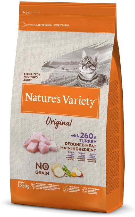 Natures Varietät Nature's Varietät – Original sterilisierter Truthahn ohne Getreide für Katzen.
