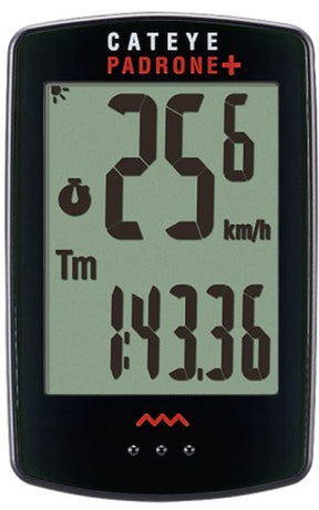 Cateye Padrone+ CC-PA110W Fahrradcomputer – kabellos – Schwarz