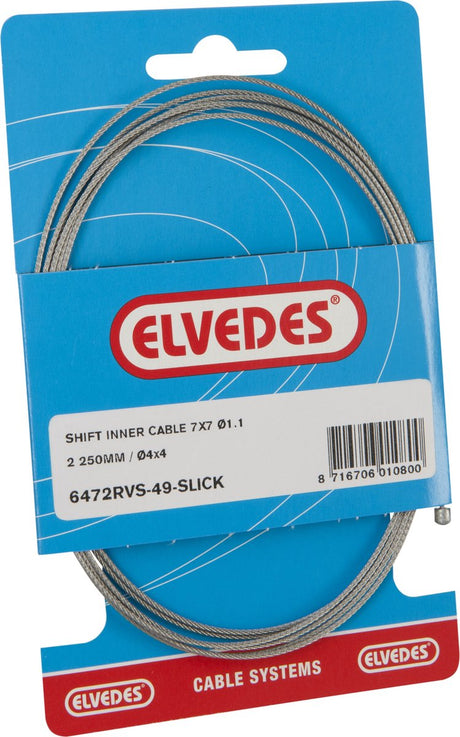 Schalten Sie innere Kabel elende 2250 mm Edelstahl Slick Ø1.1mm N-Nipple (auf der Karte)