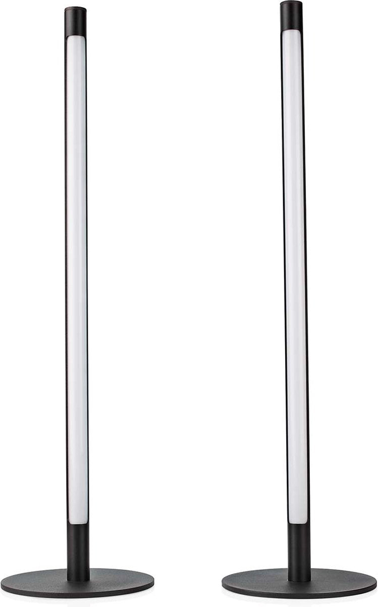 Nedis Smartlife Stimmungsbeleuchtung – WLAN – Röhre – 600 lm – RGB, warmes bis kaltes Weiß – 2700 – 6500 – 36 W – Metall – 2 Stück
