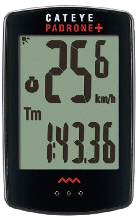 Cateye Padrone+ CC-PA110W Fahrradcomputer – kabellos – Schwarz